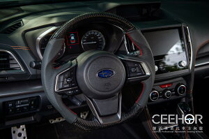 [細活方向盤]正碳纖維款 Subaru Forester XV Impreza 變形蟲方向盤 方向盤 速霸陸 改裝