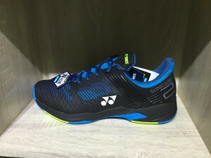 2020 Yonex Power Cushion Sonicage 2 Wide 寬楦專業網球鞋(黑/藍)