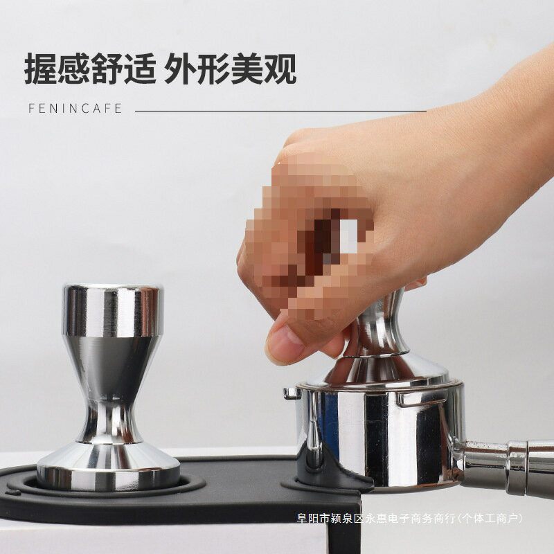 實心填壓器布粉器手柄不銹鋼壓粉錘咖啡機51mm53mm58mm意式壓粉器【北歐家居生活】