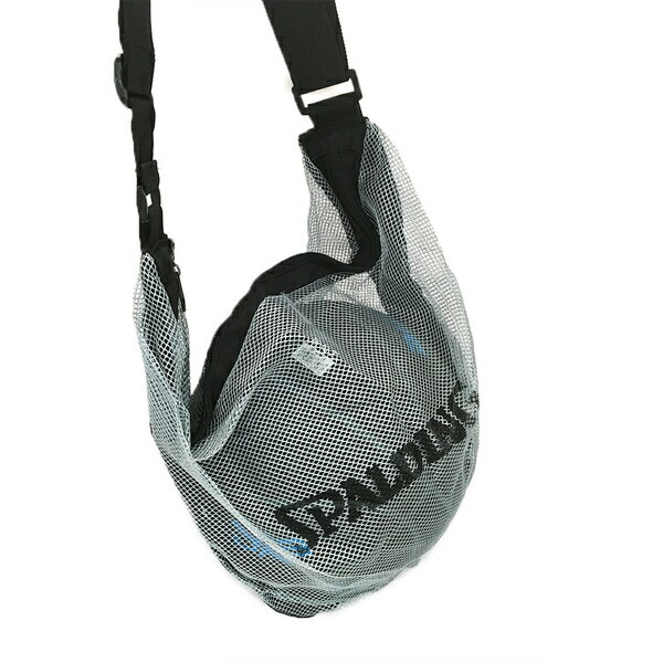 Spalding [SPB5321N69] 單顆裝 網袋 攜帶方便 附肩袋 不含籃球 斯柏丁 銀藍