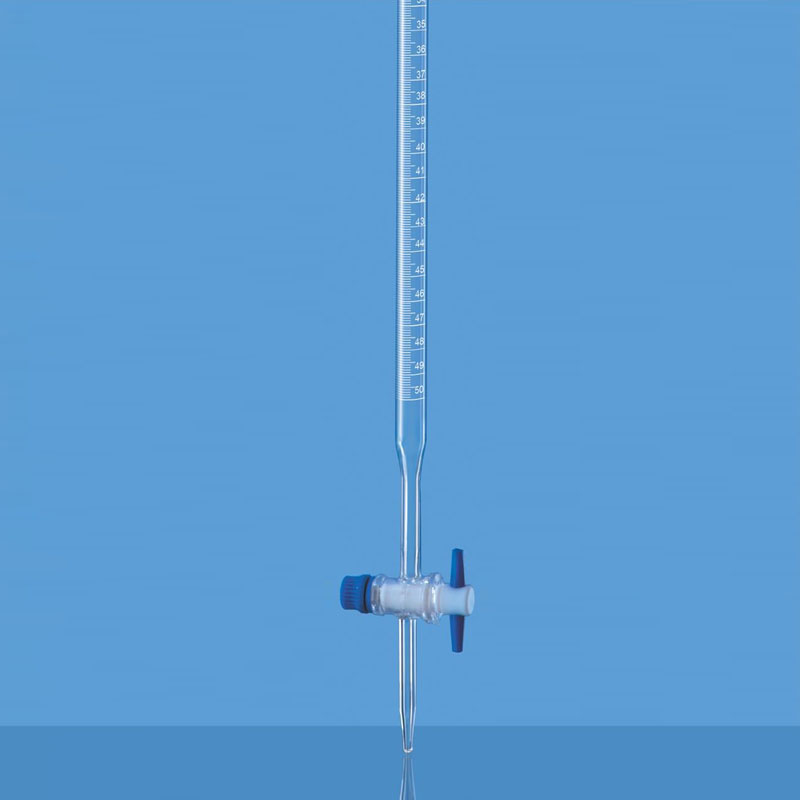 《BOROSIL》滴定管A級 PTFE活栓 獨立證書 Buret, Class A PTFE Stopcock Schellbach