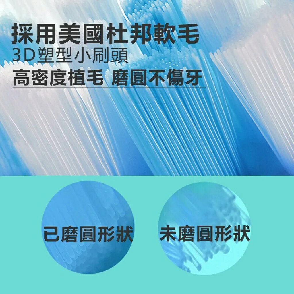 防水T1超微震動電動牙刷 贈刷頭x2【緣屋百貨】天天出貨 MIT 聲波牙刷 成人軟毛牙刷 牙齒美白 刷牙潔牙 杜邦刷毛 5