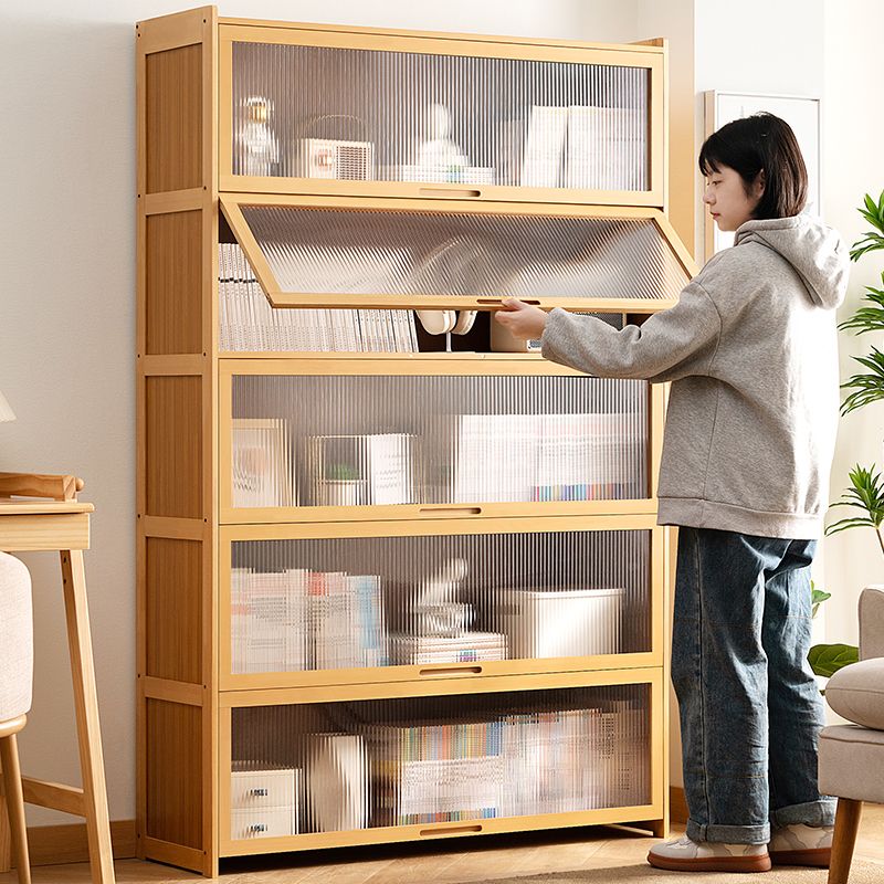 【限時優惠】書架落地置物架書柜子家用兒童客廳臥室靠墻雜物柜展示柜簡易實木
