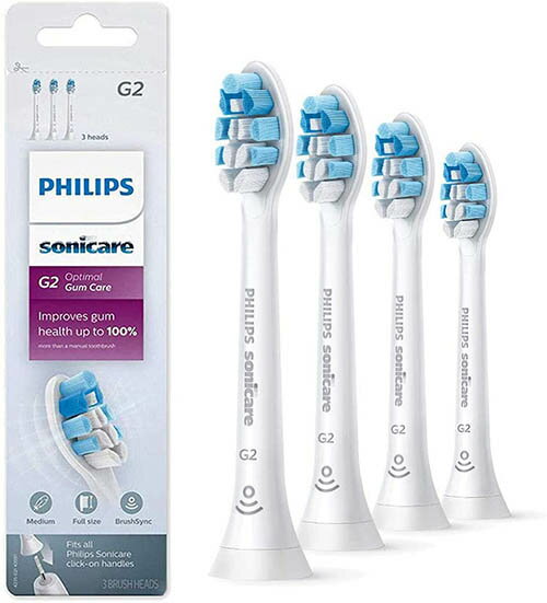 Philips【日本代購】飛利浦 替換刷頭 電動牙刷4支HX9034