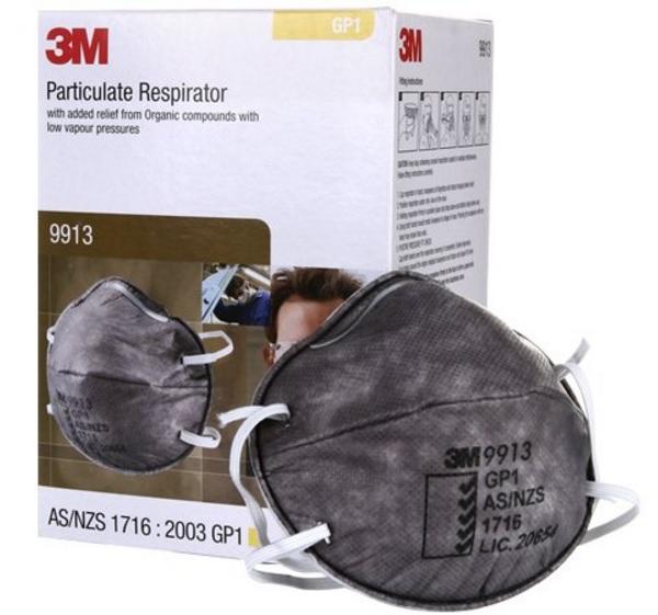 3M 9913 P1活性碳防塵口罩 (N95等級)(裸裝15入) (泰)