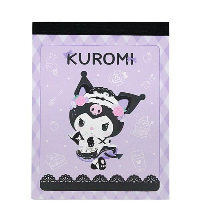 【震撼精品百貨】酷洛米 Kuromi~Sanrio 日本SANRIO三麗鷗 酷洛米迷你便條本-女僕*40780