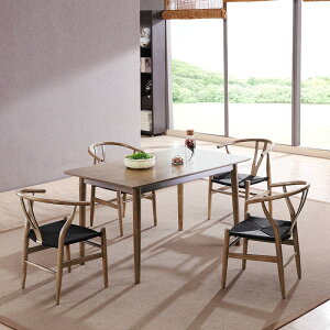 北歐風家用白蠟實木餐椅餐廳咖啡店商用簡約ns原木Y椅子網紅歺凳