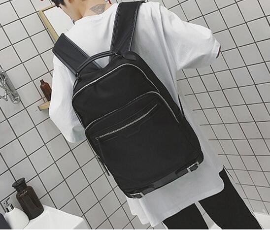 FINDSENSE品牌 日系 時尚潮流 男 特色扣帶裝飾 學生包 旅行背包 多用途背包 書包 後背包 肩背包