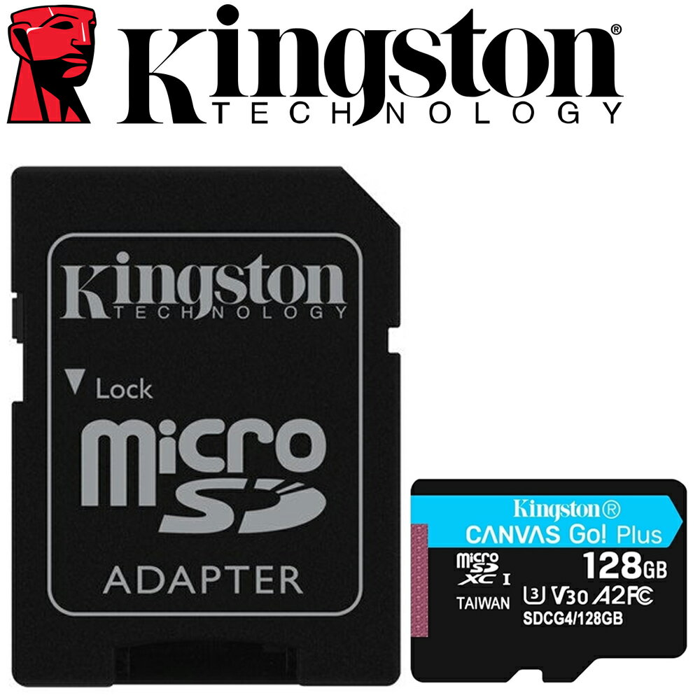 Kingston 金士頓 128GB microSDXC TF U3 V30 A2 記憶卡 SDCG4