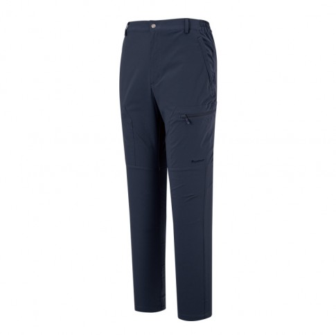 ├登山樂┤山林 Mountneer 男款彈性抗UV合身長褲  # 51S09-88 深藍