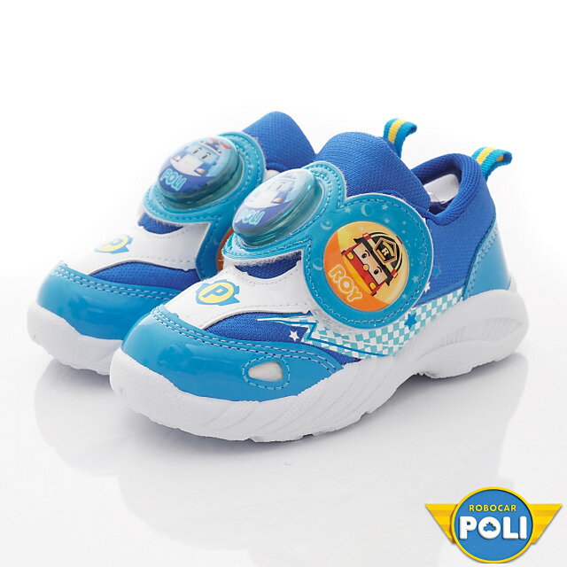 卡通-POLI電燈休閒運動鞋21236藍(中小童)