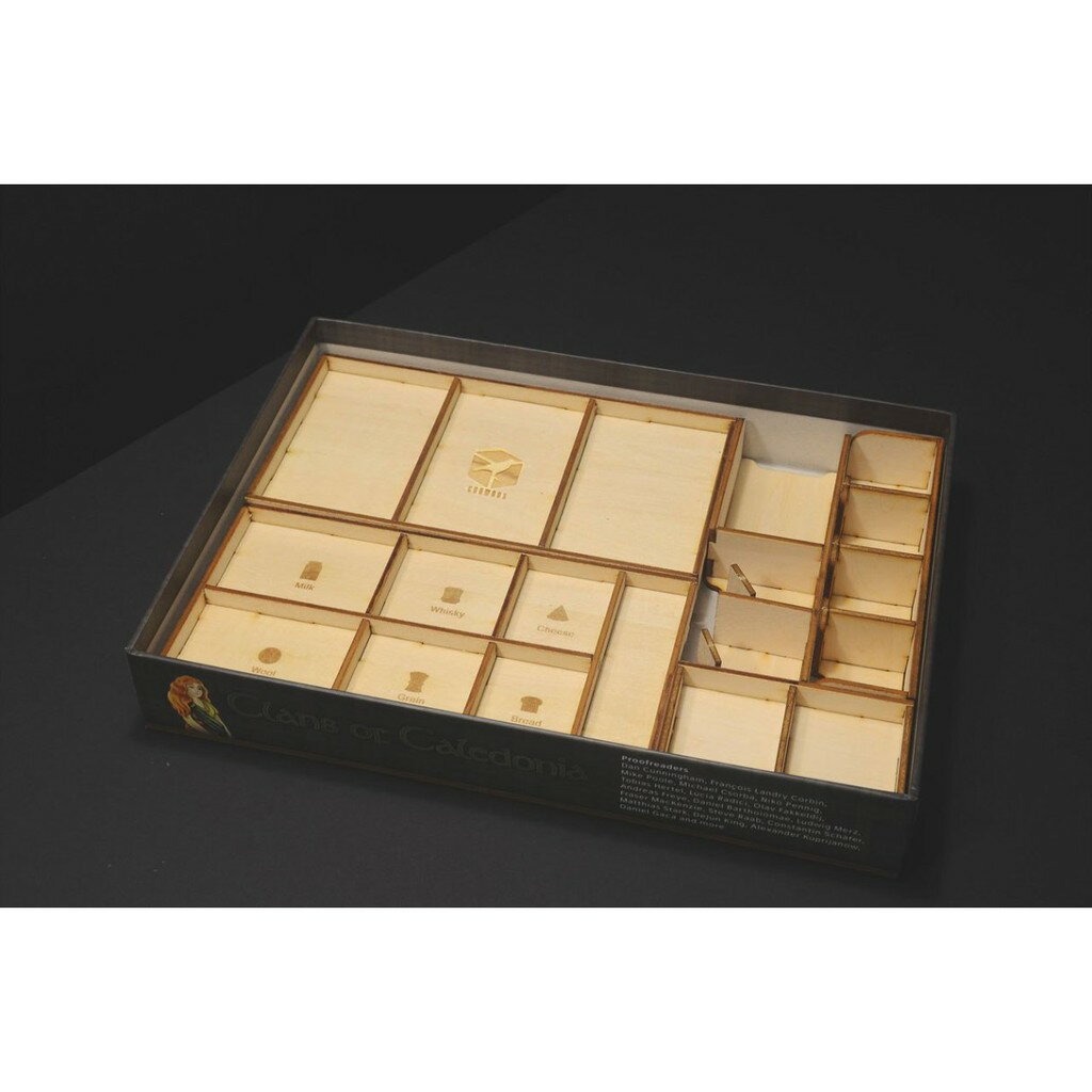 【桃園桌遊家】加勒多尼亞 Clans of Caledonia 桌遊收納盒【附白膠】【烏鴉盒子收納盒】 1