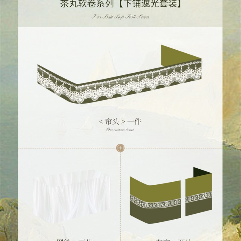 【可打統編 超低價】橘喵美式u型軌道床簾宿舍上下鋪寢室加厚強遮光覆古窗 大學生蚊帳 0