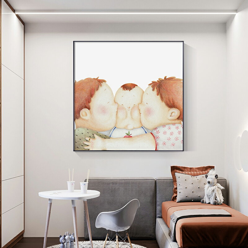 新款現代簡約客廳臥室5d鉆石畫十字繡手工方形鉆石繡幸福一家