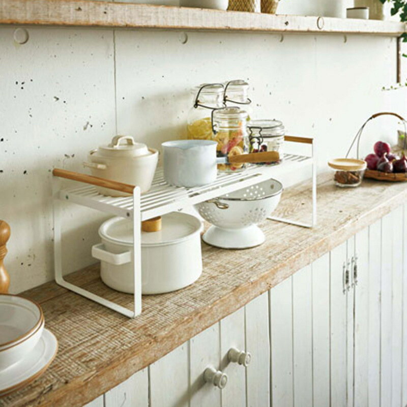 免運 收納袋 置物架 小物整理 居家整理 現代簡約廚房收納置物架鐵藝碗架瀝水架廚房調料收納架臺面可
