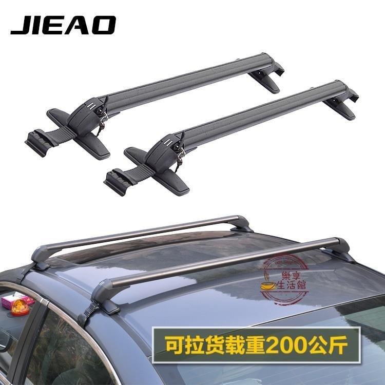 特價✅汽車行李架 橫桿通用鋁合金轎車車頂架橫桿自行車架載重行李架