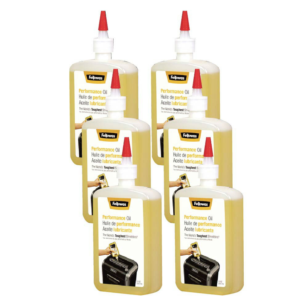 【Fellowes 婓樂】Fellowes 碎紙機 潤滑油 12 盎司 6瓶/盒 12-OZ-6