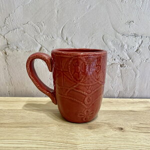 美國名品瓷器-法式古典優雅紅馬克杯