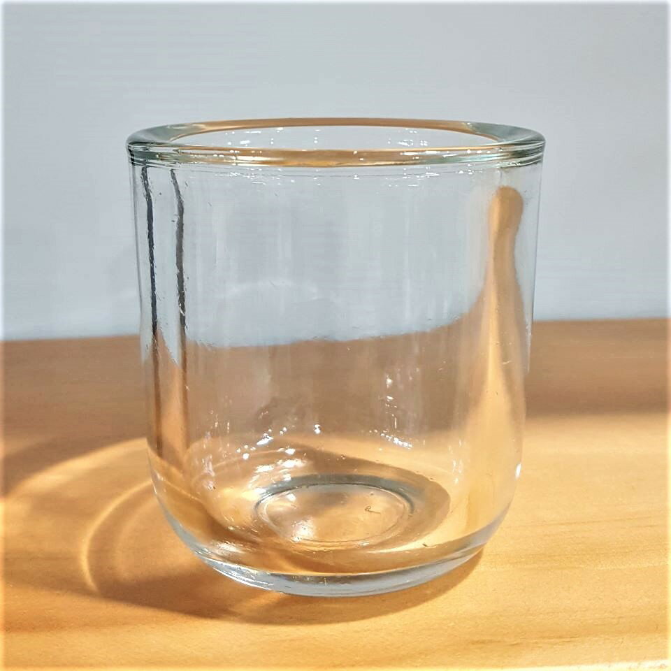 手工蠟燭厚玻璃杯(素底)