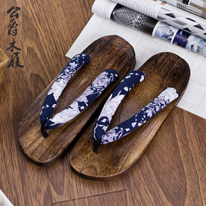出口日本男式 木屐拖鞋純手工人字木拖鞋木頭拖鞋日式木拖鞋包郵