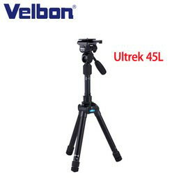 Velbon Ultrek-45L 偏心管反摺式腳架組(含雲台) 屬於輕便攜帶腳架 防滑腳墊附