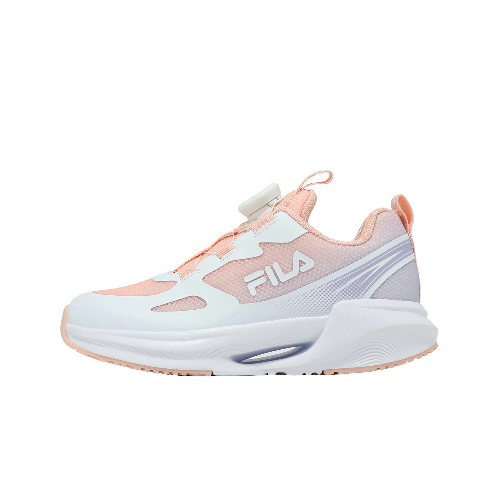 Fila 慢跑鞋 J828A 中大童 女鞋 粉 旋鈕 運動鞋 斐樂 2J828A159