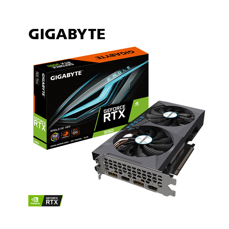 券折200】GIGABYTE 技嘉技嘉GeForce RTX 3060 EAGLE OC 12G (GV