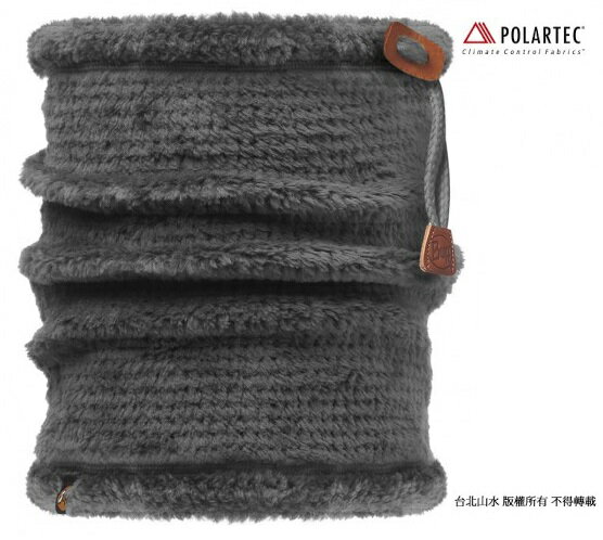 [ Buff ] 抽繩保暖領巾/針織刷毛頸圍/圍巾/毛帽 Neckwarmer Thermal113134 鐵灰