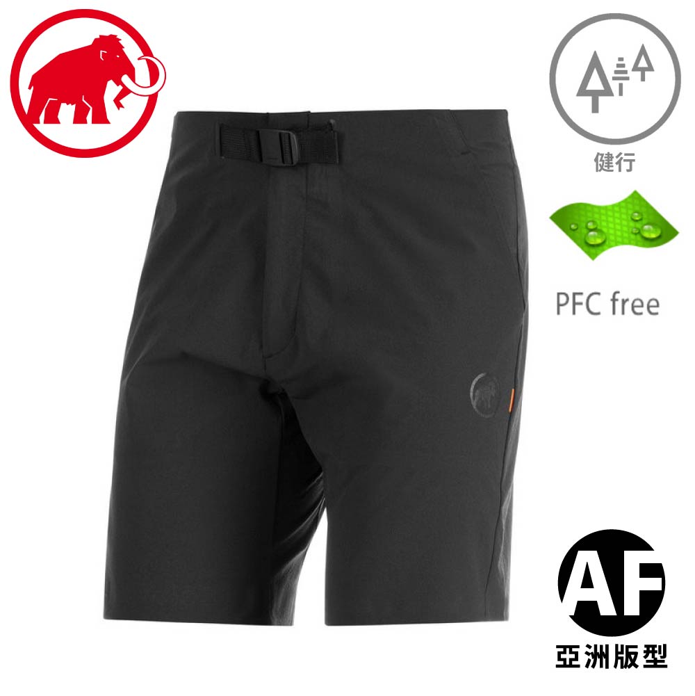 【MAMMUT 長毛象 男 Trekkers 2.0 Shorts AF快乾健行短褲《黑》】1023-00470/機能短褲/登山