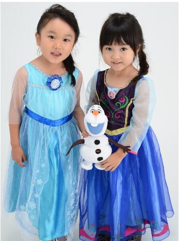 【UNIPRO】日貨 冰雪奇緣 FROZEN 艾莎 ELSA 安娜 ANNA 公主裝 萬聖節遊行 聖誕節 化妝舞會 派對 角色扮演 100~110公分兒童適用