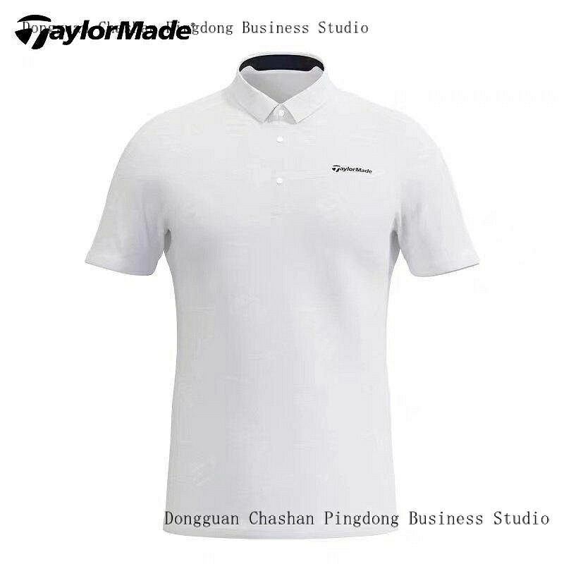 Taylormade TaylorMade高爾夫服裝新款男士夏季透氣運動高爾夫短袖POLO衫可定製