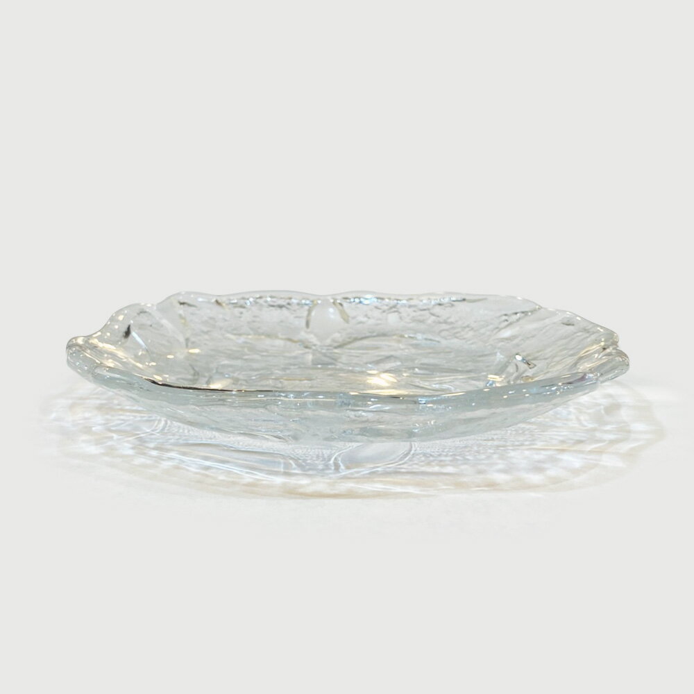 (日)玻璃清流花小皿 玻璃 餐盤