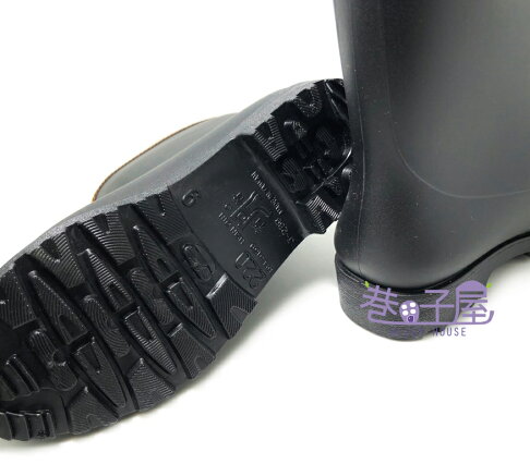 【巷子屋】HSIN JIN 女款釦飾防滑中筒雨靴 雨鞋  雨天必備工程靴款 [269] MIT台灣製造 超值價$490 4