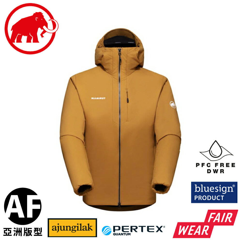 【MAMMUT 長毛象 男 Rime IN Flex AF 化纖保暖外套《獵豹褐》】1013-02110/連帽外套