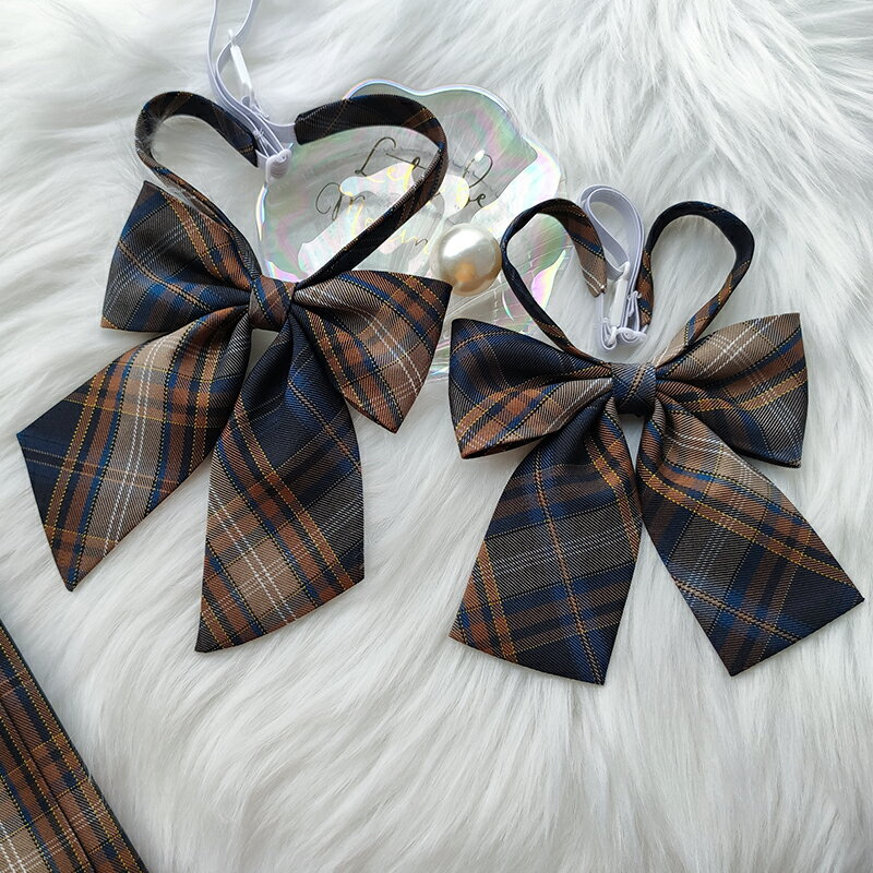 領結領帶布丁熊jk領結 領帶 制服搭配小物jk蝴蝶結平角斜角【淘夢屋】