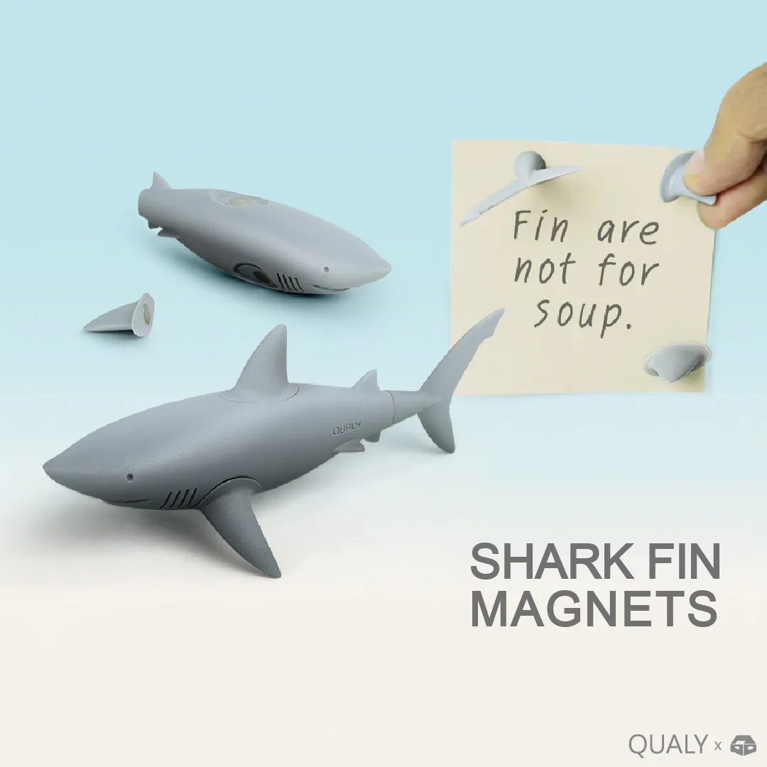 【築實精選】QUALY × Shark Fin Magnets鯊魚磁鐵