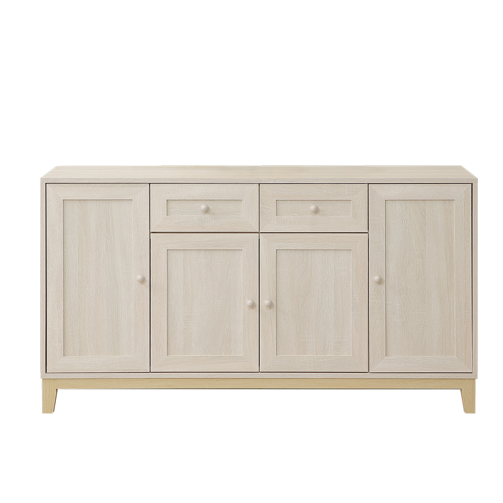 【直人木業】COCO田園奶油風櫥櫃148公分 1