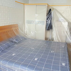 遮蔽裝修家具保護膜柜子裝潢塑料布覆蓋遮擋防塵膜防臟擋灰塵衣柜