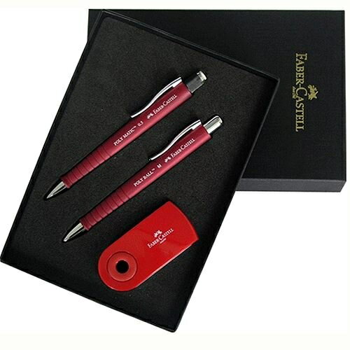 Faber-Castell都會樂活對筆套組/自動鉛筆 對筆套組-紅色