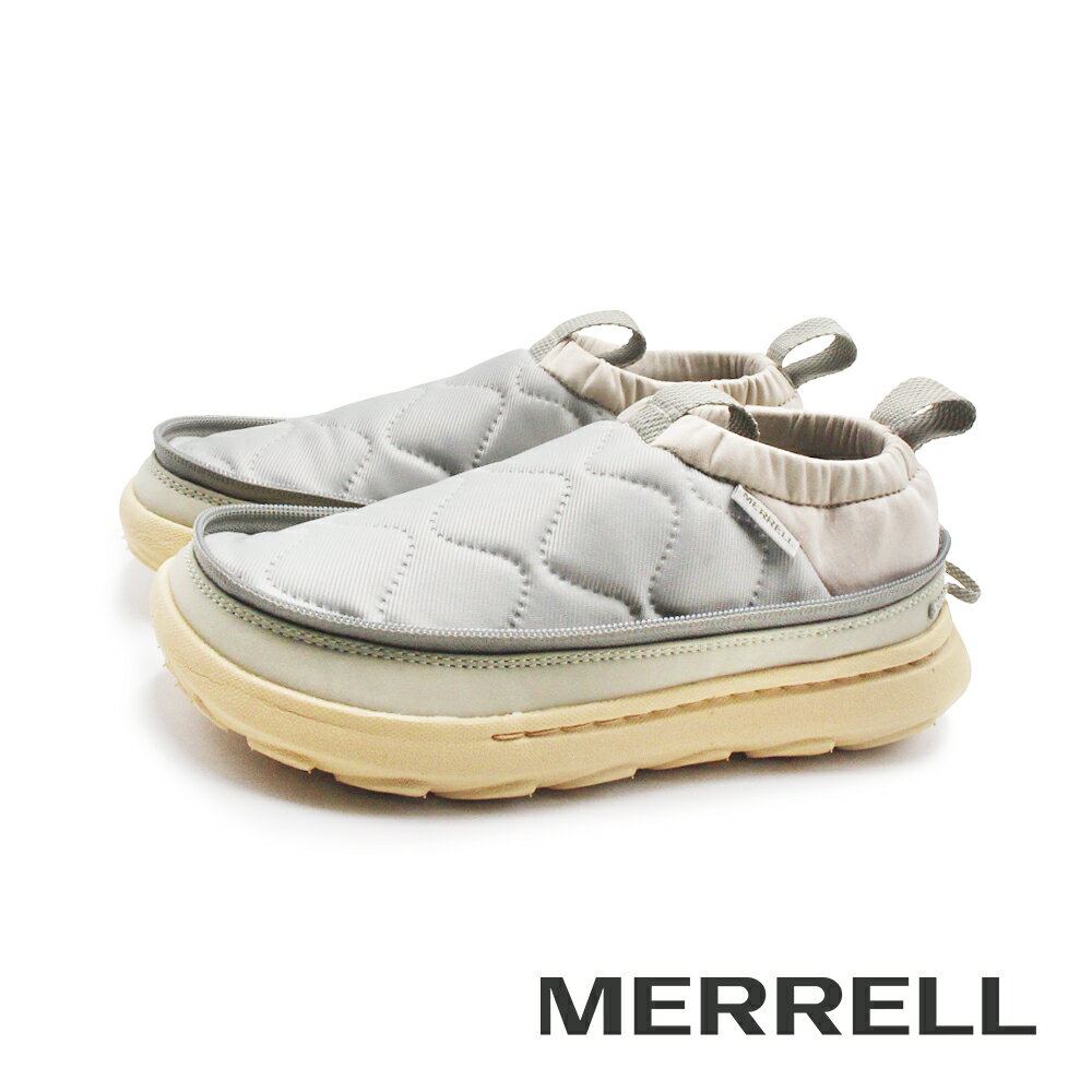 MERRELL(女)HUT MOC 2 PACKABLE PLUS 輕量拉鍊懶人休閒鞋 女鞋-灰綠色