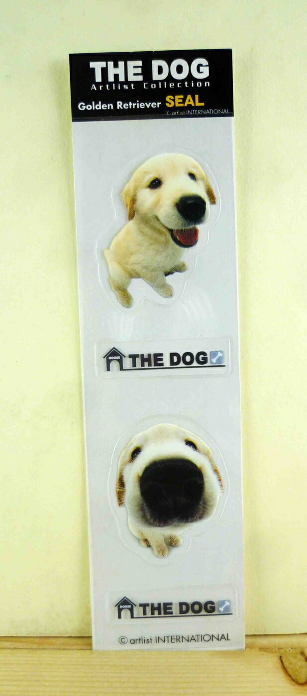 【震撼精品百貨】新大頭狗 The Dog 透明細長貼紙-黃金獵犬 震撼日式精品百貨