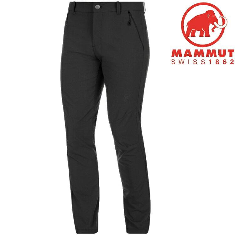 Mammut 長毛象 登山褲/休閒褲/排汗褲/薄長褲 Hiking Pants 男款 1022-00420 0001 黑色