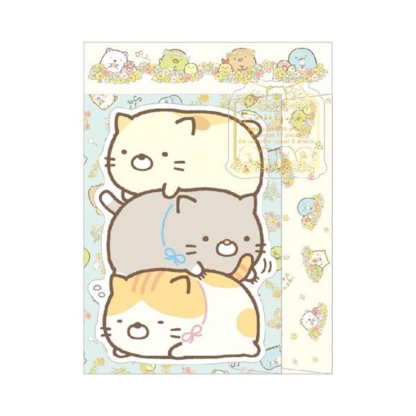 大賀屋 日本製 角落生物 信紙 便利貼 日本文具 日式文具 生活用品 日本雜貨 角落小夥伴 正版 J00030715