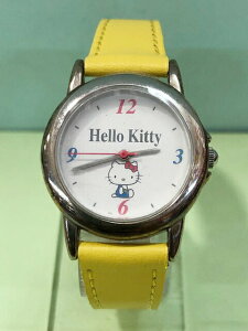 【震撼精品百貨】Hello Kitty 凱蒂貓 Sanrio HELLO KITTY手錶-經典(黃)#65077 震撼日式精品百貨