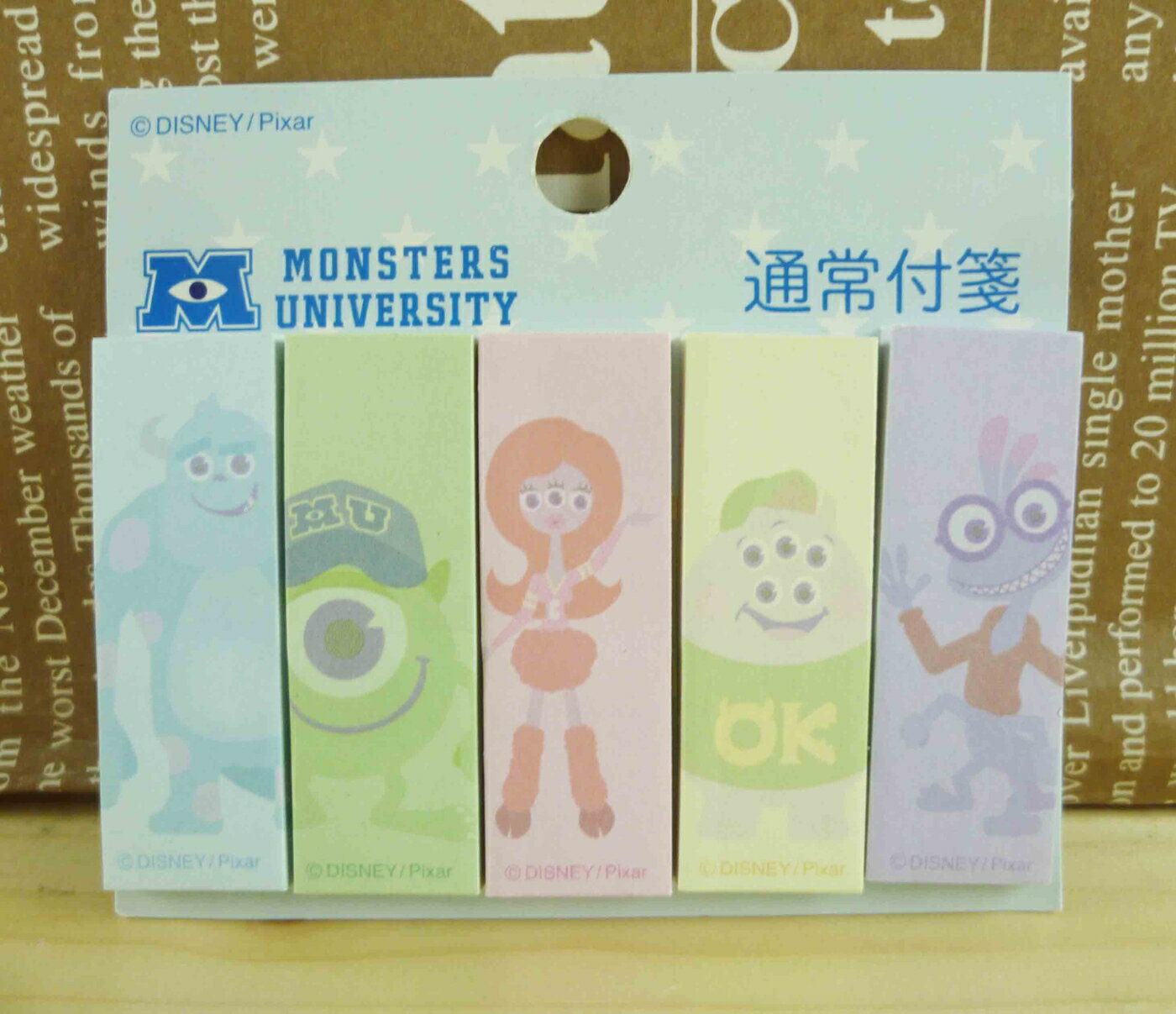 【震撼精品百貨】Monsters University 怪獸大學 便利貼-彩色底 震撼日式精品百貨