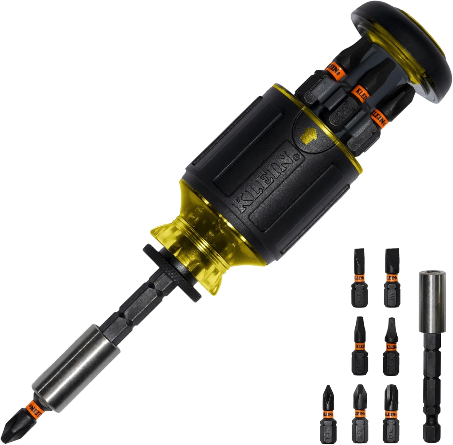 [6美國直購] Klein Tools 32308 8合1 收納可調長度短螺絲起子 一字十字 套筒 Screwdriver