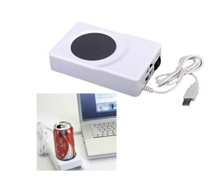 廠家批零USB迷你冰箱 製冷製熱2用杯墊加熱保溫器 溫酒器冷熱杯墊