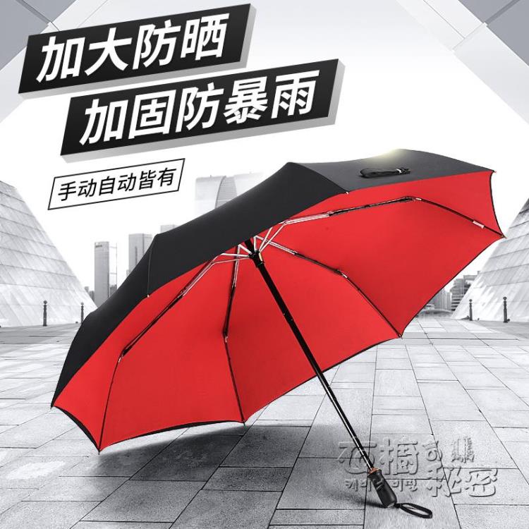 雨傘雨傘雙人防風超大全自動摺疊傘男士女大號晴雨兩用太陽傘❀❀城市玩家