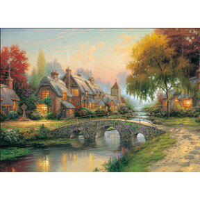 P2 - HM520-060 西洋油畫-溫暖的家夜光拼圖520片(台灣製)