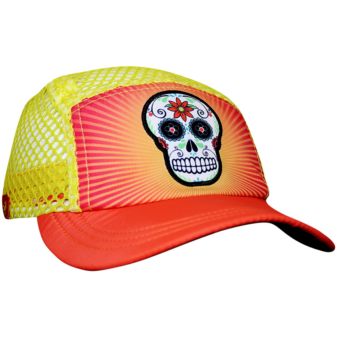 Orange Sugar Skull摺疊收納方便軟檐帽汗淂HEADSWEATS運動帽.另推薦由4支回收寶特瓶製成運動衣.